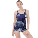 Alien Astronaut Scene Boyleg Tankini Set 