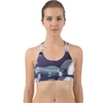 Alien Astronaut Scene Back Web Sports Bra