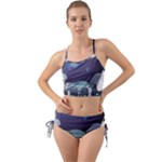 Alien Astronaut Scene Mini Tank Bikini Set