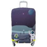 Alien Astronaut Scene Luggage Cover (Medium)