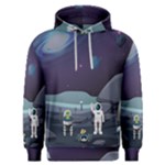 Alien Astronaut Scene Men s Overhead Hoodie