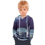 Alien Astronaut Scene Kids  Overhead Hoodie