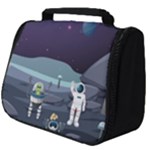 Alien Astronaut Scene Full Print Travel Pouch (Big)