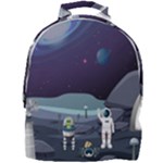 Alien Astronaut Scene Mini Full Print Backpack