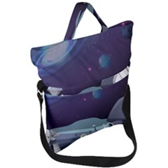 Fold Over Handle Tote Bag 