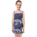 Alien Astronaut Scene Kids  Summer Sun Dress