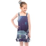 Alien Astronaut Scene Kids  Overall Dress
