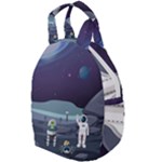 Alien Astronaut Scene Travel Backpack