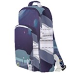 Alien Astronaut Scene Double Compartment Backpack
