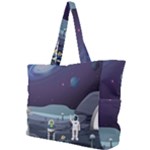 Alien Astronaut Scene Simple Shoulder Bag