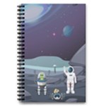 Alien Astronaut Scene 5.5  x 8.5  Notebook
