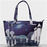 Alien Astronaut Scene Back Pocket Shoulder Bag 