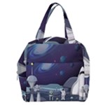 Alien Astronaut Scene Boxy Hand Bag