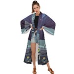 Alien Astronaut Scene Maxi Kimono