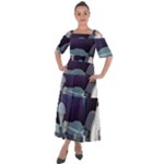 Alien Astronaut Scene Shoulder Straps Boho Maxi Dress 