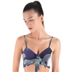 Alien Astronaut Scene Woven Tie Front Bralet
