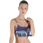 Alien Astronaut Scene Layered Top Bikini Top 