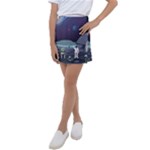 Alien Astronaut Scene Kids  Tennis Skirt