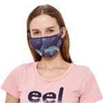 Alien Astronaut Scene Crease Cloth Face Mask (Adult)