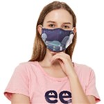 Alien Astronaut Scene Fitted Cloth Face Mask (Adult)