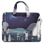 Alien Astronaut Scene MacBook Pro 16  Double Pocket Laptop Bag 