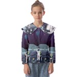 Alien Astronaut Scene Kids  Peter Pan Collar Blouse