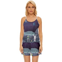Satin Pajama Short Set 