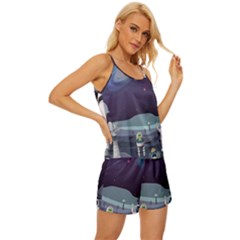Satin Pajama Short Set 