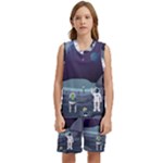 Alien Astronaut Scene Kids  Basketball Mesh Set
