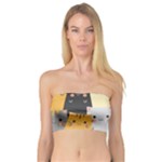 Seamless Pattern Cute Cat Cartoons Bandeau Top