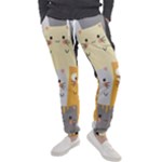Seamless Pattern Cute Cat Cartoons Men s Jogger Sweatpants