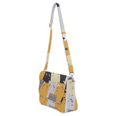 Shoulder Bag with Back Zipper 