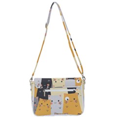 Shoulder Bag with Back Zipper 