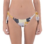 Seamless Pattern Cute Cat Cartoons Reversible Bikini Bottoms