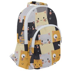 Rounded Multi Pocket Backpack 