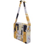 Seamless Pattern Cute Cat Cartoons Cross Body Office Bag