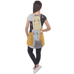 Cap Sleeve High Low Top 