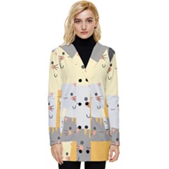 Button Up Hooded Coat  