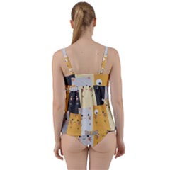 Twist Front Tankini Set 