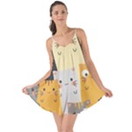 Seamless Pattern Cute Cat Cartoons Love the Sun Cover Up