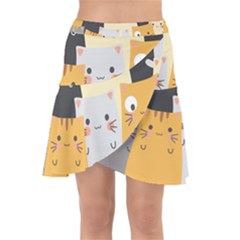 Wrap Front Skirt 