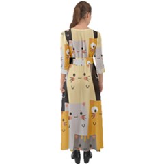 Button Up Boho Maxi Dress 