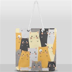 Full Print Rope Handle Tote (Large) 