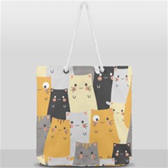 Full Print Rope Handle Tote (Large) 