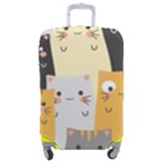 Seamless Pattern Cute Cat Cartoons Luggage Cover (Medium)