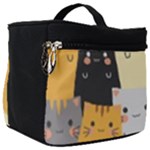 Seamless Pattern Cute Cat Cartoons Make Up Travel Bag (Big)