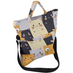 Fold Over Handle Tote Bag 