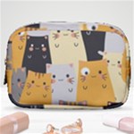 Seamless Pattern Cute Cat Cartoons Make Up Pouch (Small)