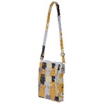 Seamless Pattern Cute Cat Cartoons Multi Function Travel Bag