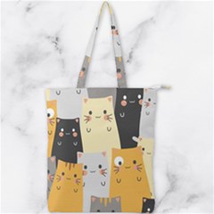 Double Zip Up Tote Bag 